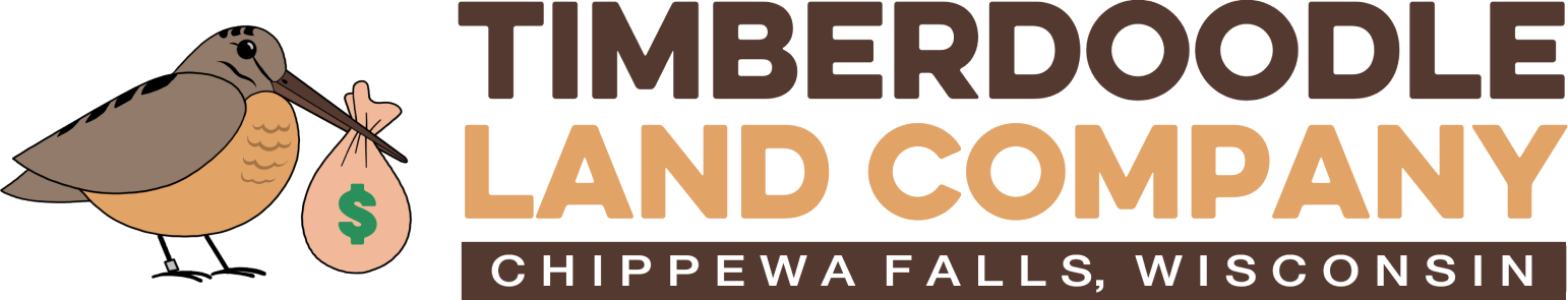 A brown and white logo for timberland brand company.